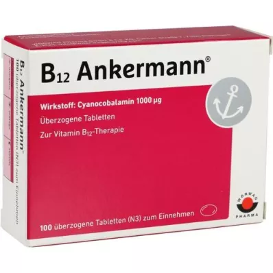 Tabletas recubiertas de B12 ANKERMANN , 100 piezas