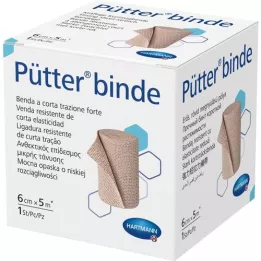 PÜTTER Vendaje 6 cm x 5 m, 1 pieza