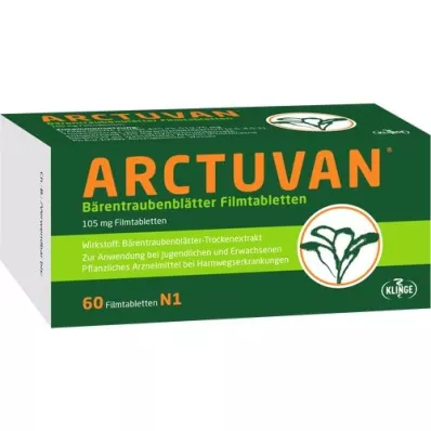 ARCTUVAN Comprimidos recubiertos con película de gayuba, 60 piezas