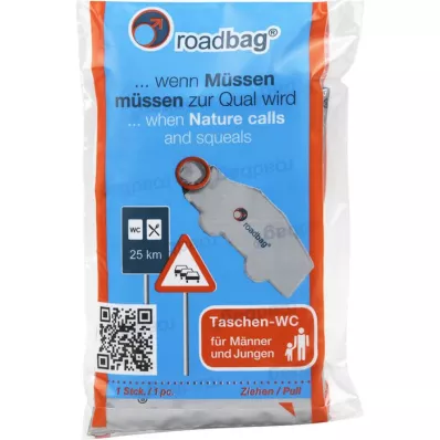ROADBAG Bolsas-WC/Inodoro de emergencia para hombres, 5 unidades