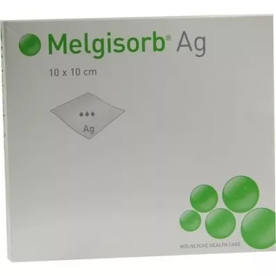 MELGISORB Vendaje Ag 10x10 cm, 10 piezas