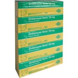 ZINKBRAUSE Verla 25 mg tabletas efervescentes, 100 piezas