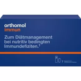 ORTHOMOL Paquete combinado de botella y tableta para bebida inmune.