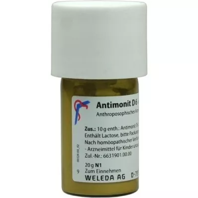 ANTIMONIT Trituración D 6, 20 g ANTIMONIT Trituración D 6, 20 g