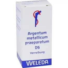 ARGENTUM METALLICUM praeparatum D 6 Trituración, 20 g
