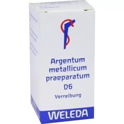 ARGENTUM METALLICUM praeparatum D 6 Trituración, 20 g