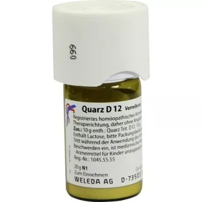QUARZ Trituración D 12, 20 g