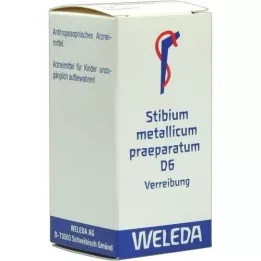 STIBIUM METALLICUM PRAEPARATUM Trituración D 6, 20 g
