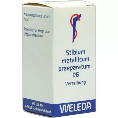 STIBIUM METALLICUM PRAEPARATUM Trituración D 6, 20 g STIBIUM METALLICUM PRAEPARATUM Trituración D 6, 20 g