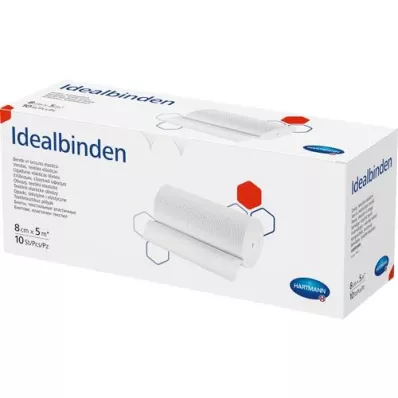 IDEALBINDE Hartmann 8 cm x 5 m, 10 piezas