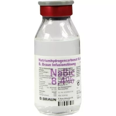 NATRIUMHYDROGENCARBONAT B.Braun 8,4% vidrio, 100 ml