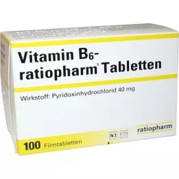 VITAMIN B6-RATIOPHARM 40 mg comprimidos recubiertos con película, 100 piezas