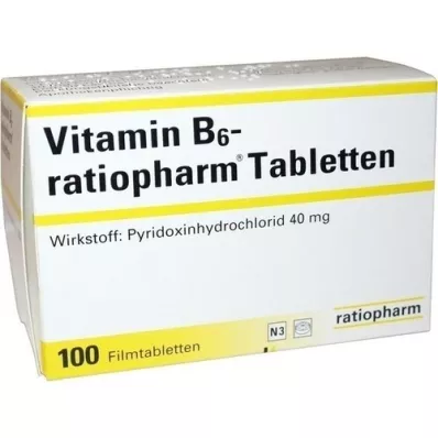 VITAMIN B6-RATIOPHARM 40 mg comprimidos recubiertos con película, 100 piezas
