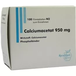 CALCIUMACETAT 950 mg comprimidos recubiertos con película, 100 unidades