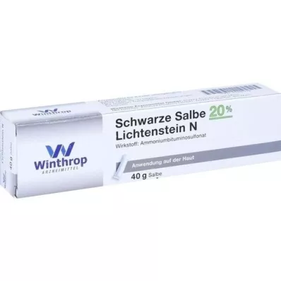 SCHWARZE SALBE 20% N de Liechtenstein, 40 g