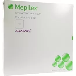 MEPILEX Venda de espuma de 20x22 cm, 5 unidades