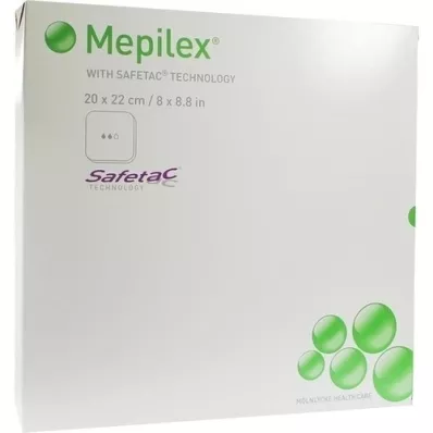 MEPILEX Venda de espuma de 20x22 cm, 5 unidades