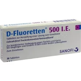 D FLUORETTEN 500 tabletas, 30 piezas