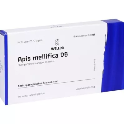 APIS MELLIFICA D 6 ampollas, 8 piezas