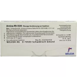 ARNICA RH D 20 ampollas, 8X1 ml