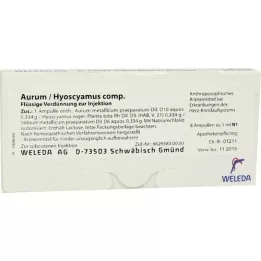 AURUM/HYOSCYAMUS comp. ampollas, 8X1 ml