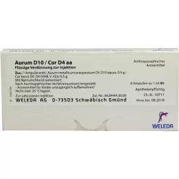 AURUM D 10/Cor D 4 aa ampollas, 8X1 ml
