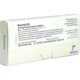 BRYONIA D 3 ampollas, 8X1 ml