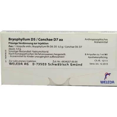 BRYOPHYLLUM D 5/Conchae D 7 ampollas, 8X1 ml