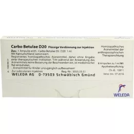 CARBO BETULAE D 20 ampollas, 8X1 ml