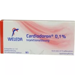 CARDIODORON Solución inyectable al 0,1%, 8X1 ml