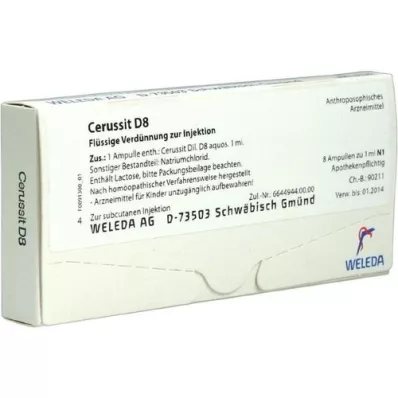 CERUSSIT D 8 ampollas, 8X1 ml