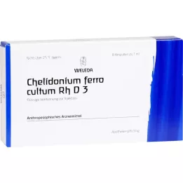 CHELIDONIUM FERRO cultum Rh D 3 ampollas, 8x1 ml