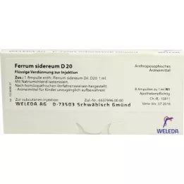 FERRUM SIDEREUM D 20 ampollas, 8X1 ml