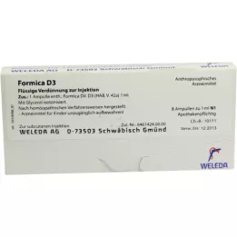 FORMICA D 3 ampollas, 8X1 ml