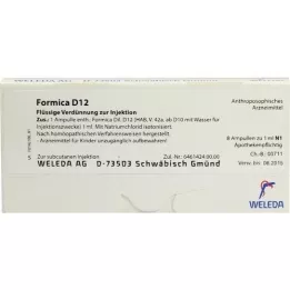 FORMICA D 12 ampollas, 8X1 ml