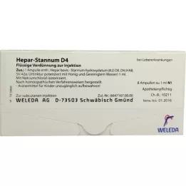 HEPAR STANNUM D 4 ampollas, 8 piezas