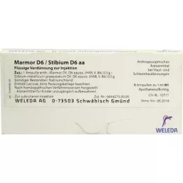 MARMOR D 6/Stibium D 6 aa ampollas, 8X1 ml