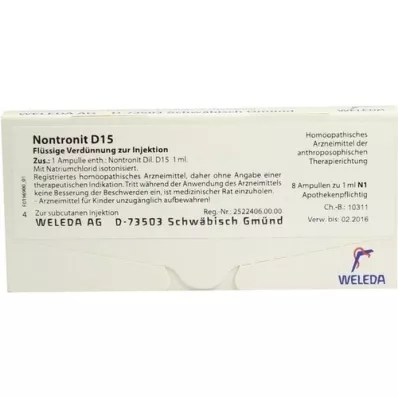 NONTRONIT D 15 ampollas, 8X1 ml
