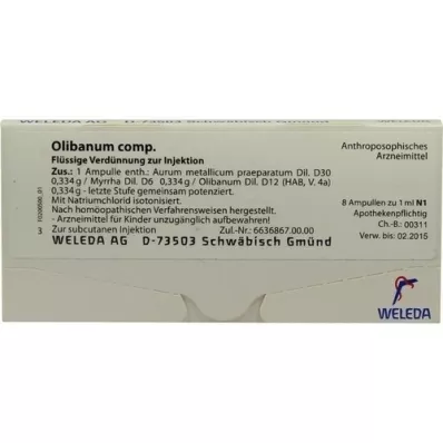 OLIBANUM COMP.Ampollas, 8X1 ml