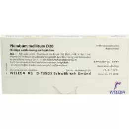 PLUMBUM MELLITUM D 20 ampollas, 8X1 ml
