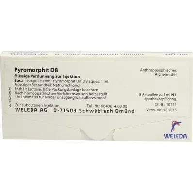 PYROMORPHIT D 8 ampollas, 8X1 ml
