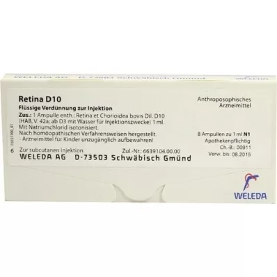 RETINA ET Chorioidea D 10 ampollas, 8X1 ml