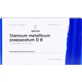 STANNUM METALLICUM praeparatum D 8 ampollas, 8X1 ml