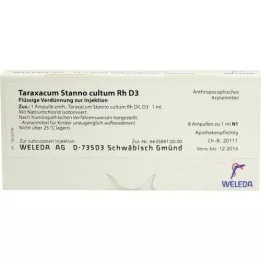 TARAXACUM STANNO cultum RH D 3 ampollas, 8X1 ml
