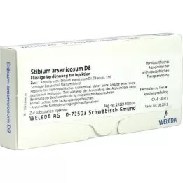 STIBIUM ARSENICOSUM D 8 ampollas, 8X1 ml