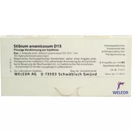 STIBIUM ARSENICOSUM D 15 ampollas, 8 x 1 ml
