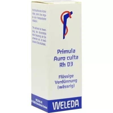 PRIMULA AURO culta RH D 3 dilución, 20 ml