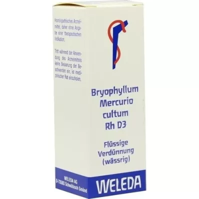 BRYOPHYLLUM MERCURIO Cultum Rh D 3 Dilución, 20 ml BRYOPHYLLUM MERCURIO Cultum Rh D 3 Dilución, 20 ml