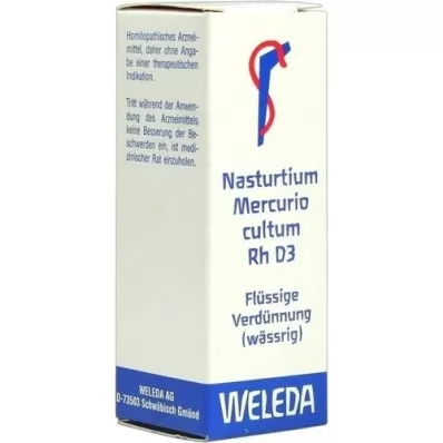 NASTURTIUM MERCURIO Cultum Rh D 3 Dilución, 20 ml