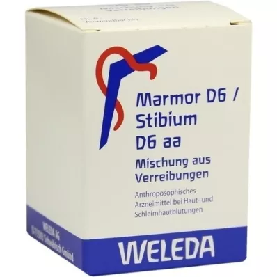 MARMOR D 6/Stibium D 6 aa Trituración, 50 g